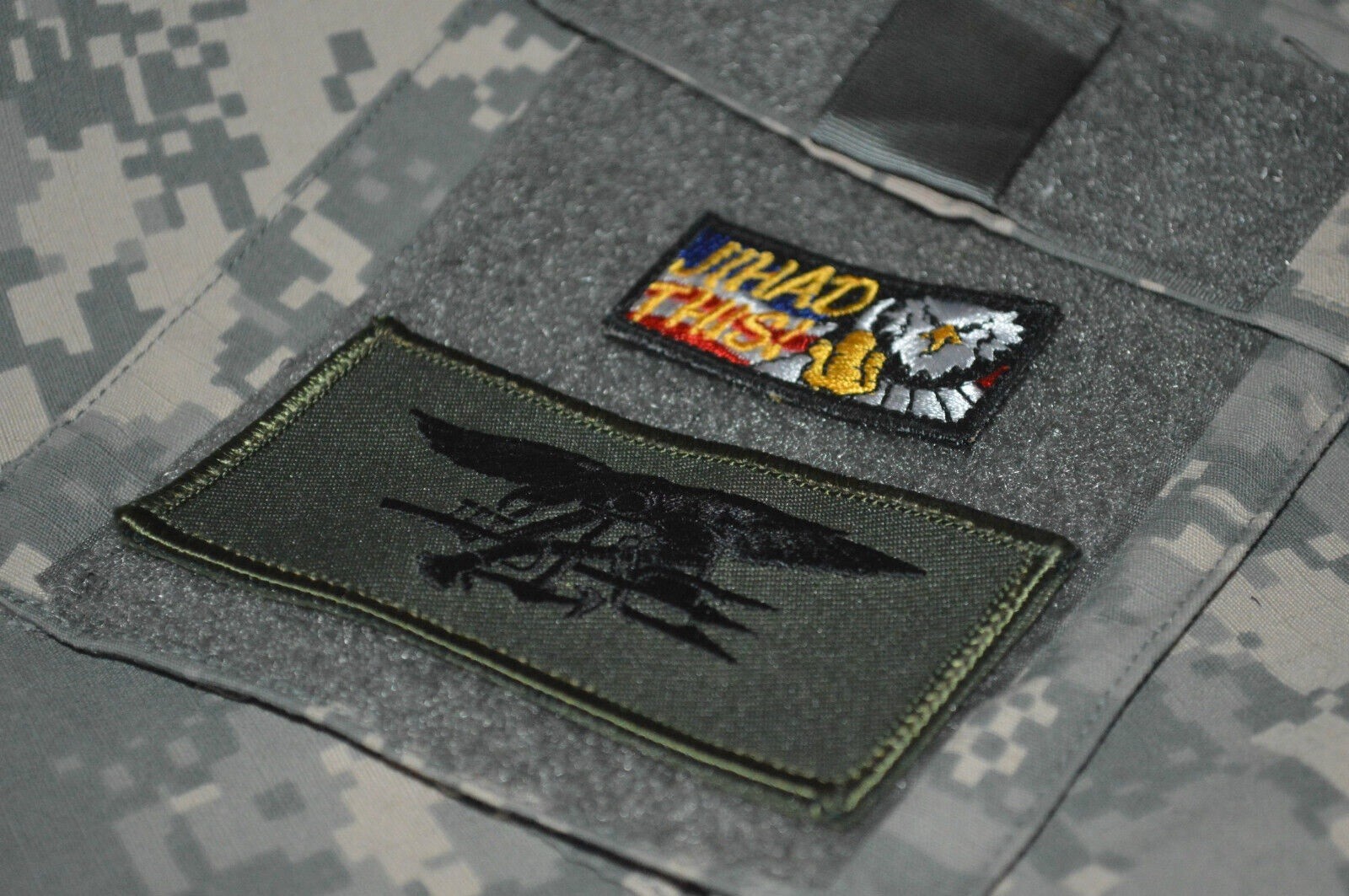 JOINT SP OPS TASK FORCE JTF US NAVY SEAL vêlkrö 2-PC: TRIDENT + 2" JIAHD THIS
