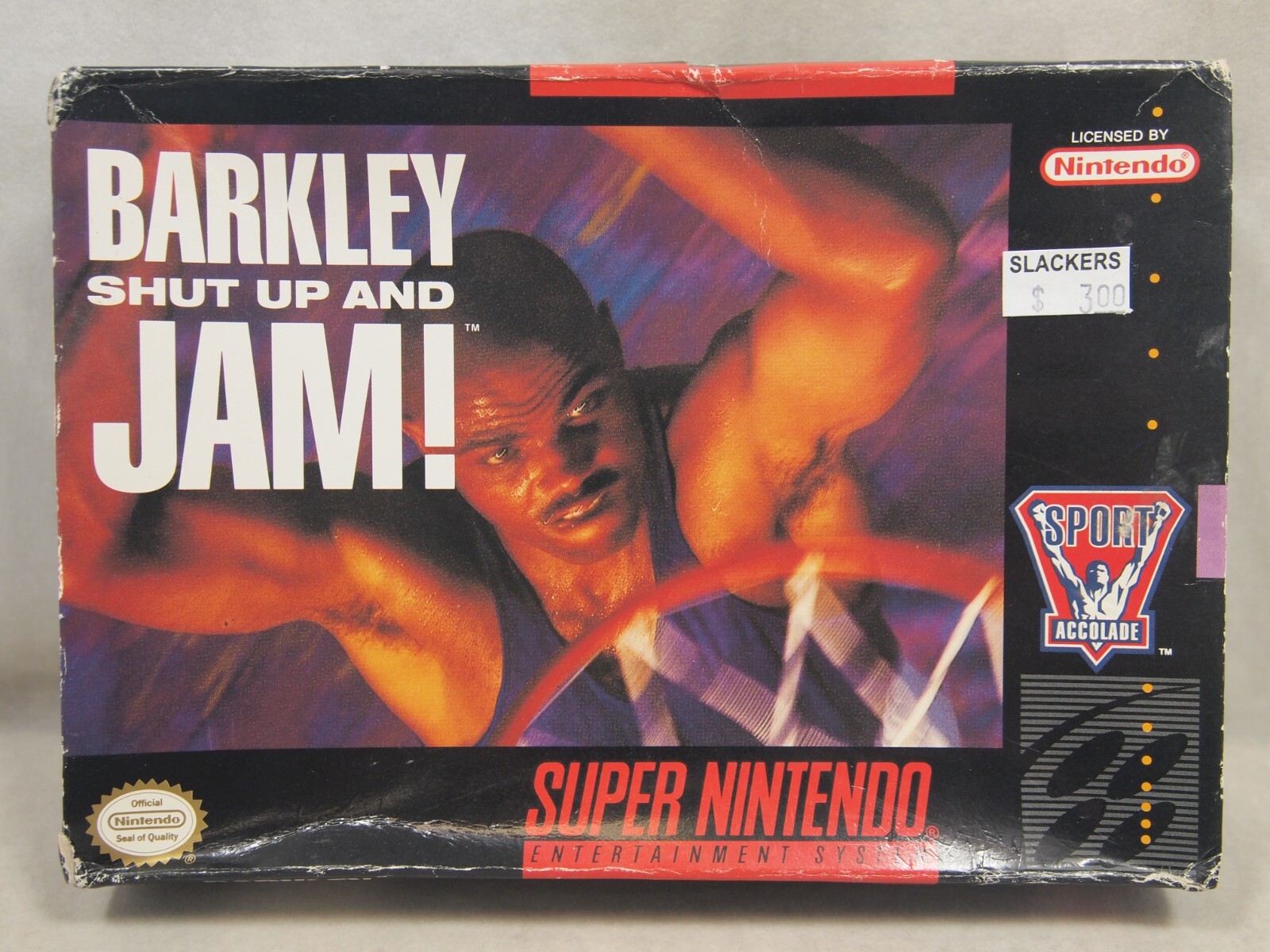Barkley Shut Up and Jam! (Super Nintendo | SNES) Authentic BOX ONLY