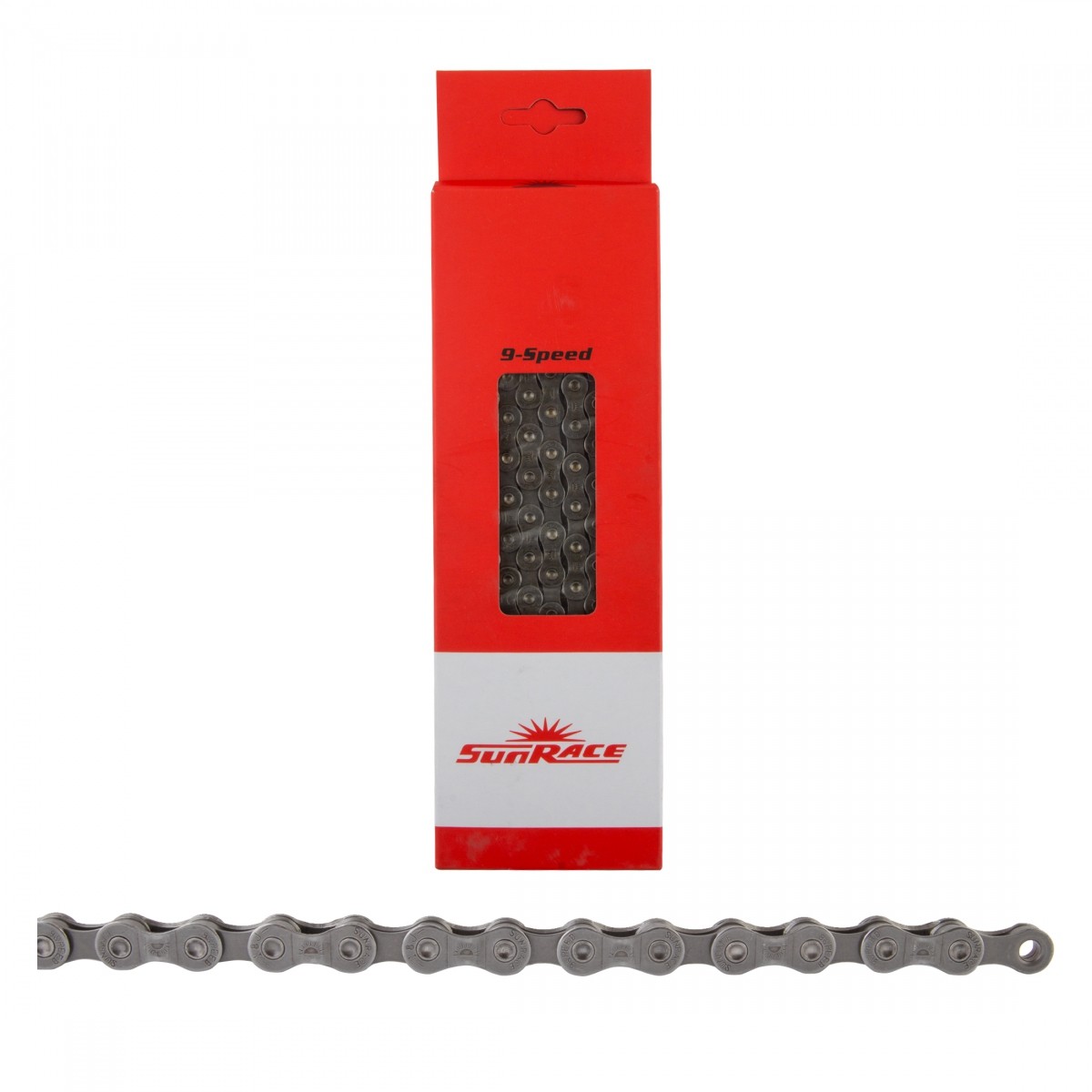 Sunrace CN-M94 9-Speed Chain 116 Links with QR Connector, & SRAM Compatible