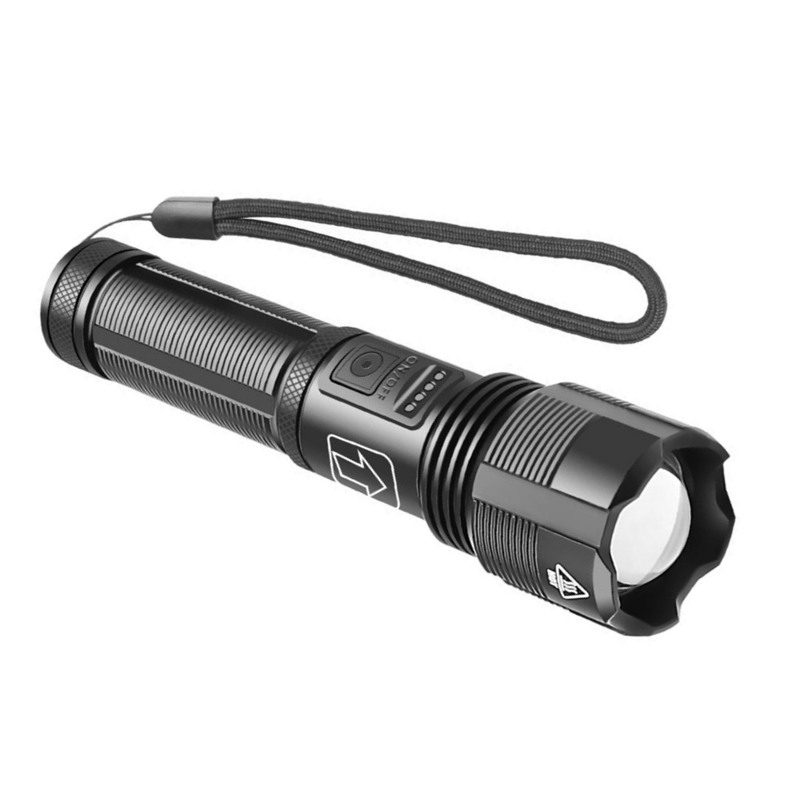 1000 lumens Super Bright LED Flashlight Tactical Rechargeable Retractable Zoom
