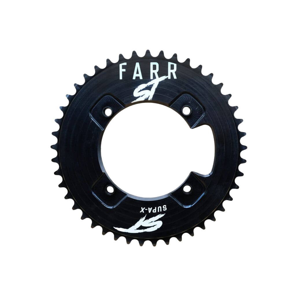 Farr-ST BMX Supa-X CNC Chainring, 104BCD x 44t, Black NLS