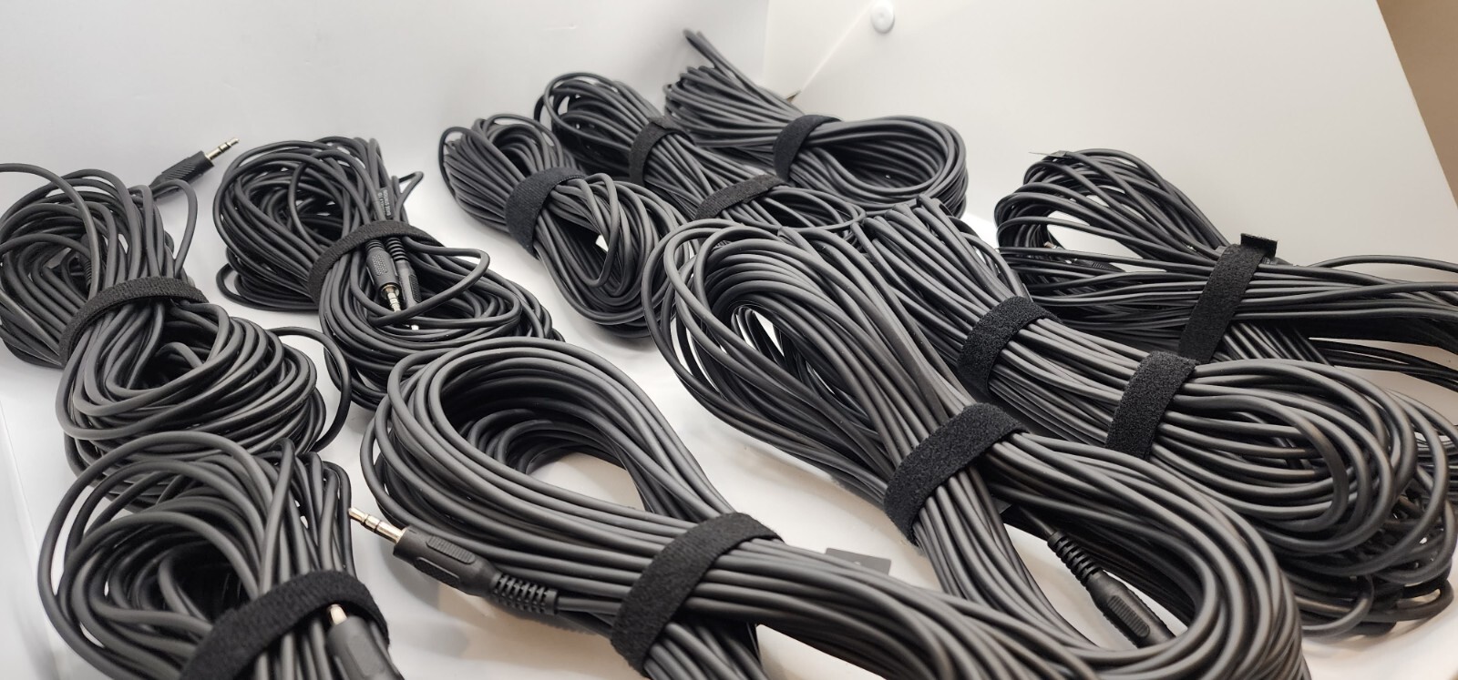 10x HTC Vive VR Headset Base Station Sync Cable Connection Line 50ft 3.5mm