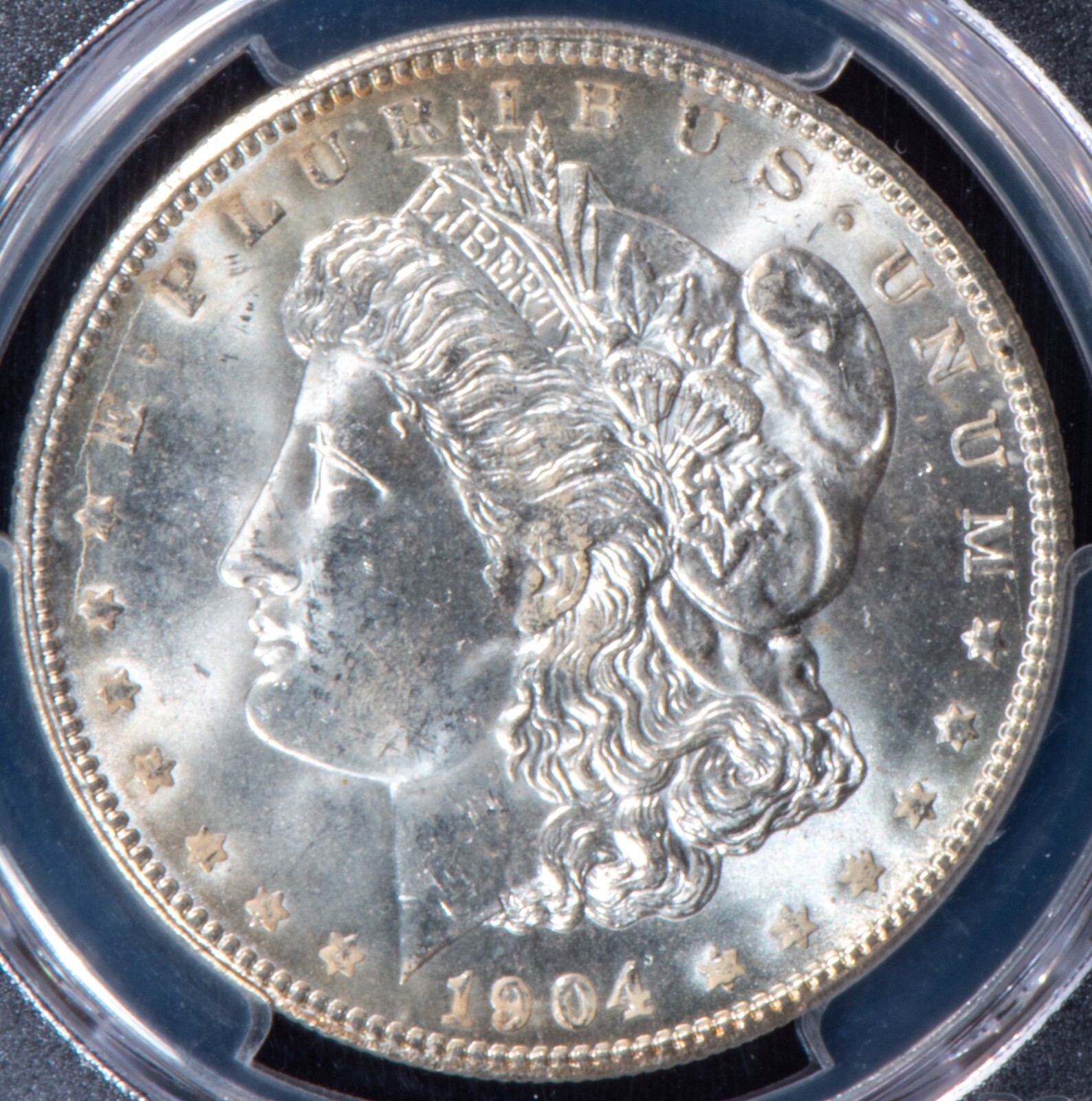 1904-O Morgan Silver Dollar MS 64 Full Reverse Toning