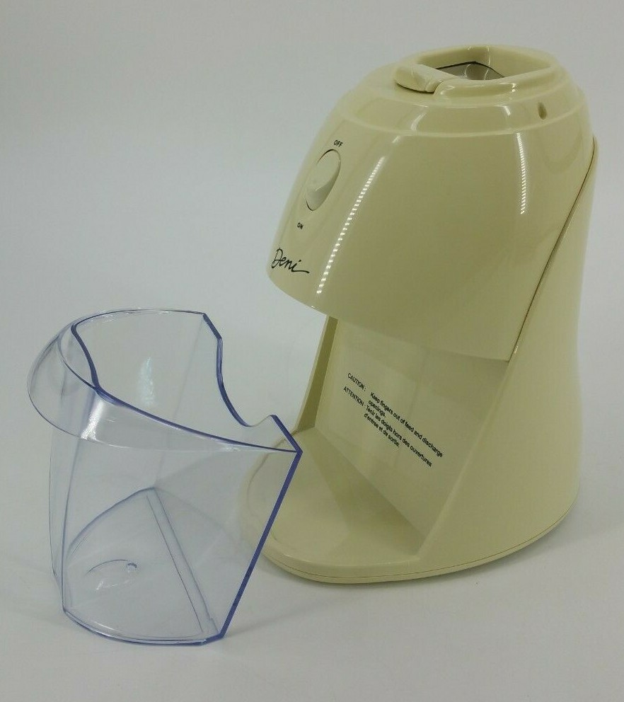 VTG Deni Automatic Ice Crusher Machine Model 6000 Off White Beige TESTED WORKS