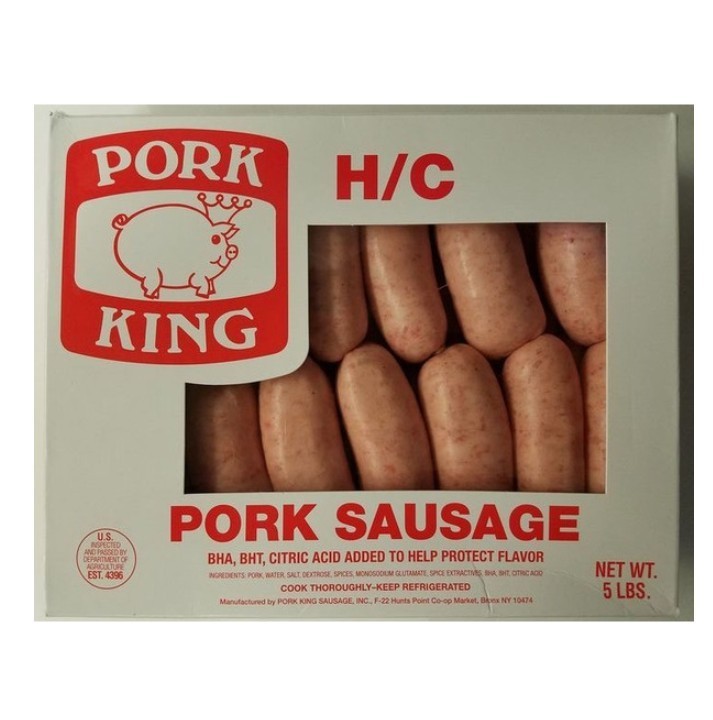Pork King - Breakfast Pork Sausage H/C - 5 lbs