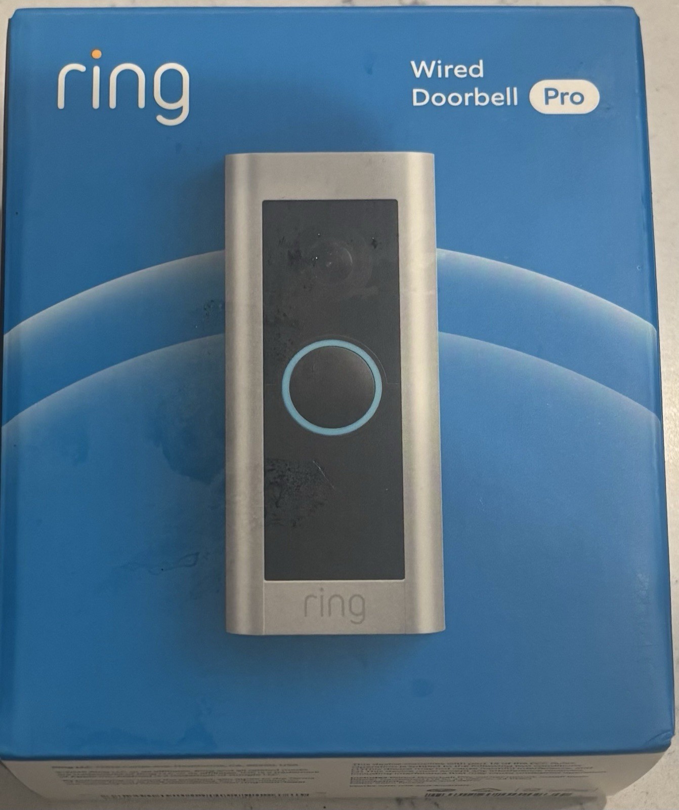 Ring Wired Doorbell Pro Video Doorbell, Wi-Fi, Alexa, Satin Nickel Silver