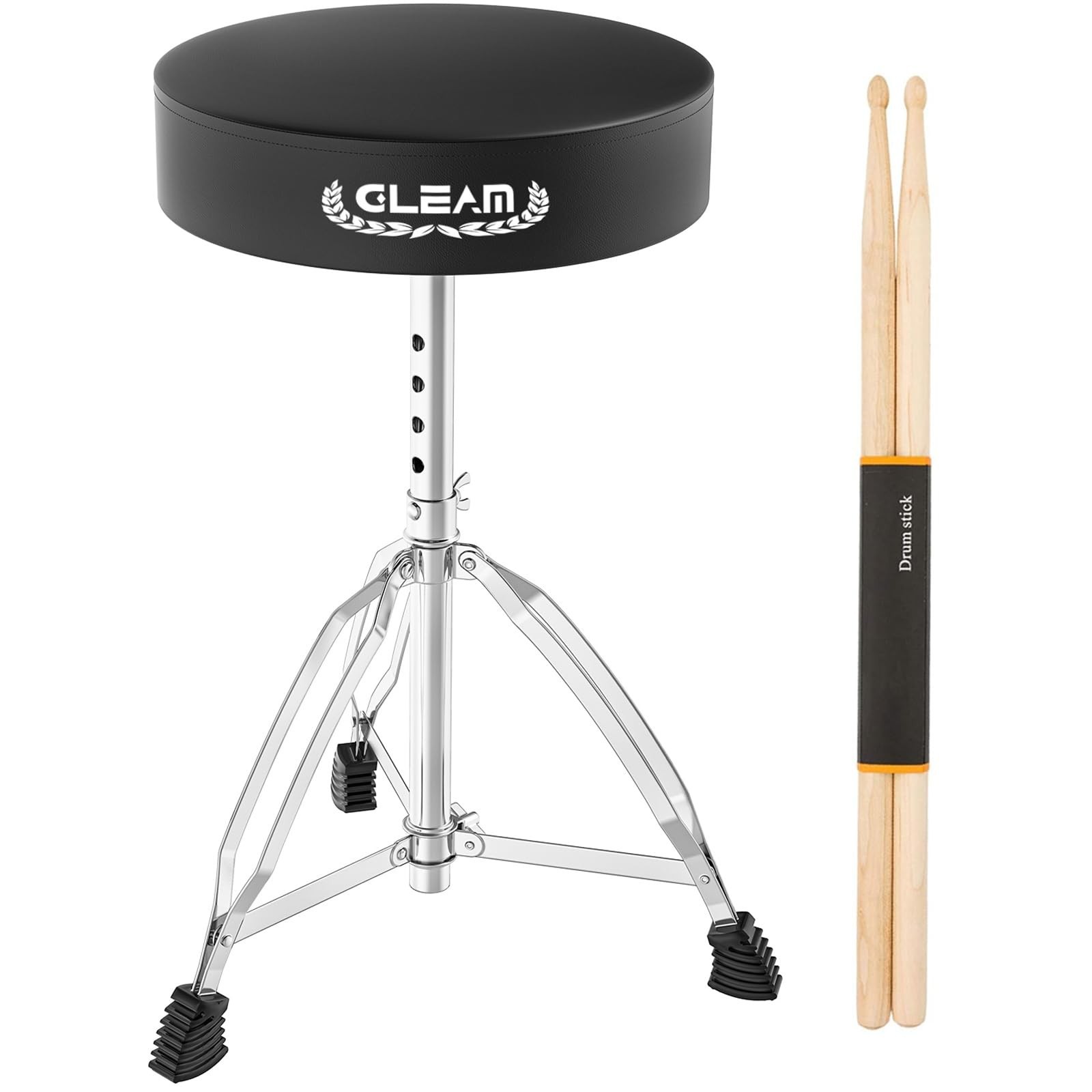 GLEAM Drum Throne Height Adjustable - Drum Seat Thick Padded Universal Drum S...
