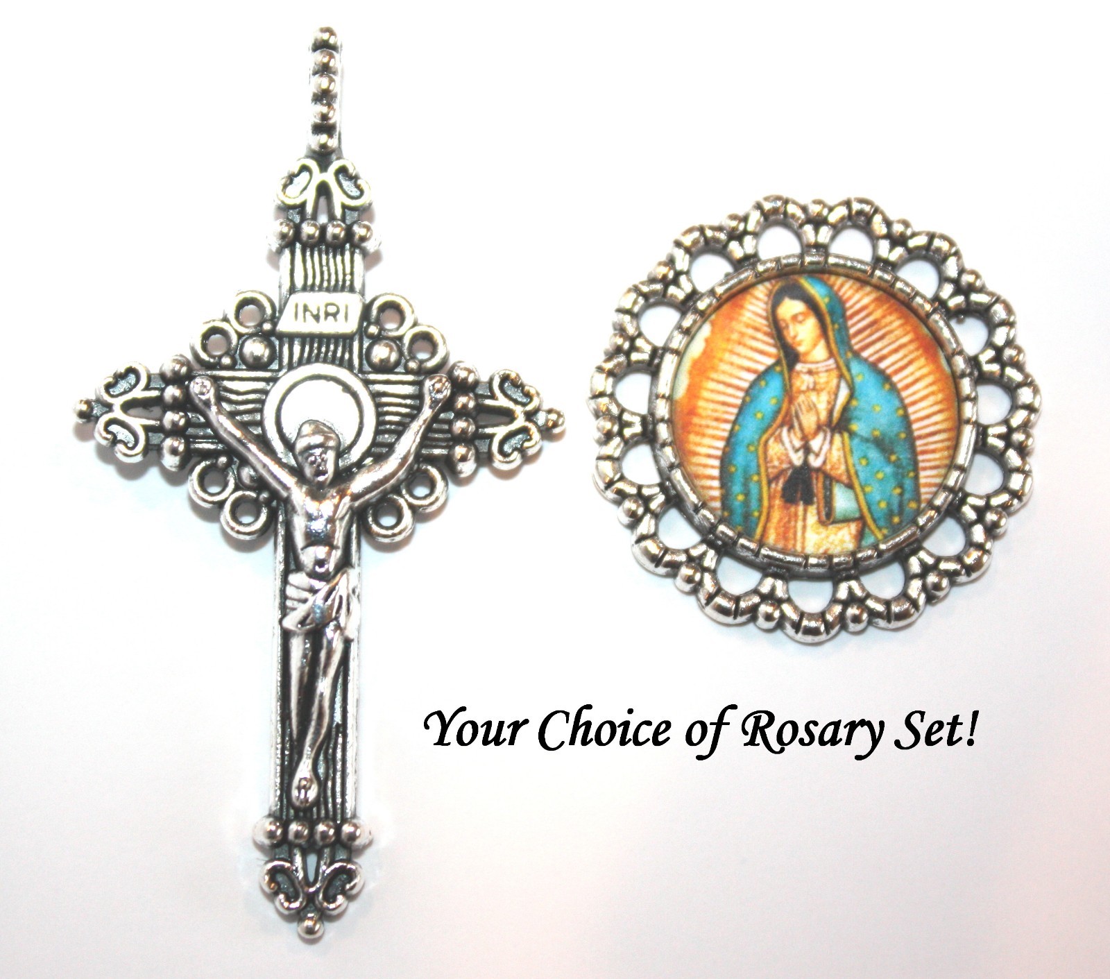 Our Lady of Guadalupe Rosary Set | Center & Crucifix | STA-101-14-18