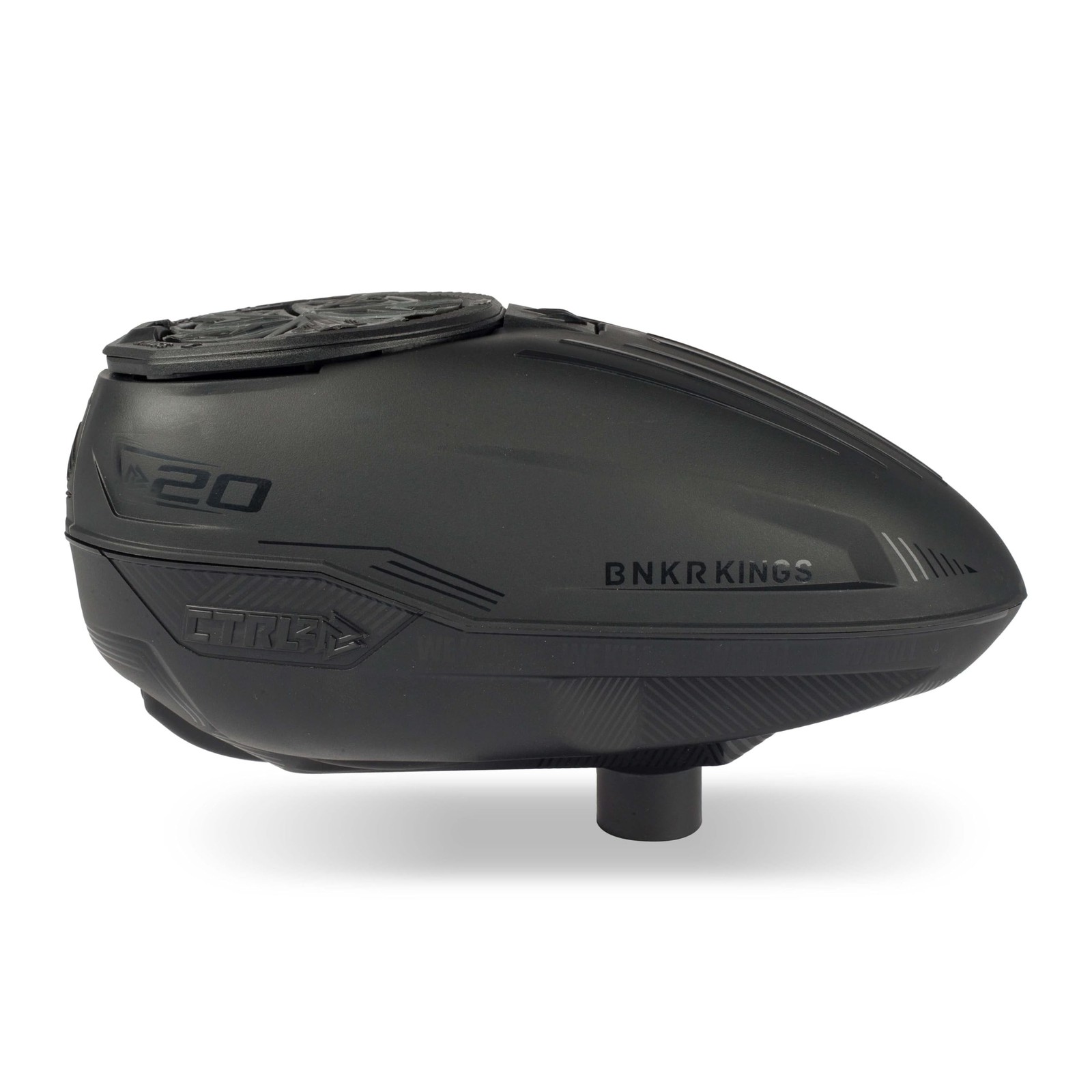 Bunkerkings CTRL2 Electronic Paintball Loader/Hopper (Black)