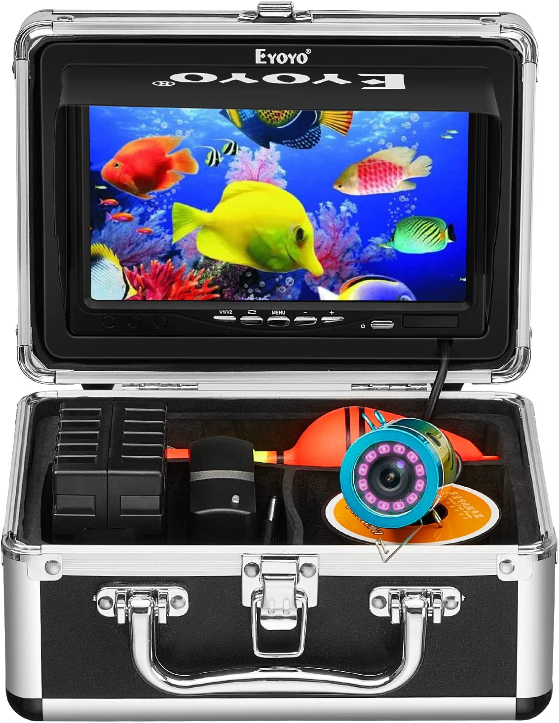 Underwater Fishing Camera 7 Inch LCD Monitor Fish Finder Waterproof 1000TVL Fish