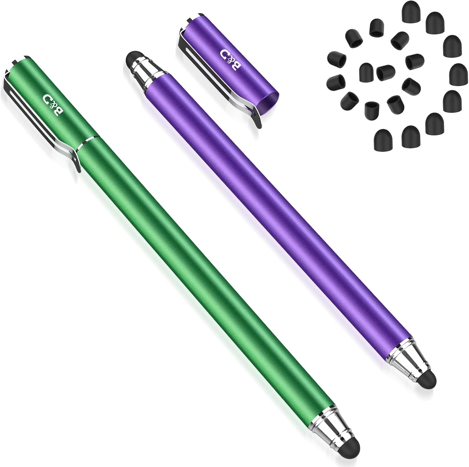 2pcs Universal Stylus Pen, Stylus pen for Apple iPad iPhone Pro Android Tablets