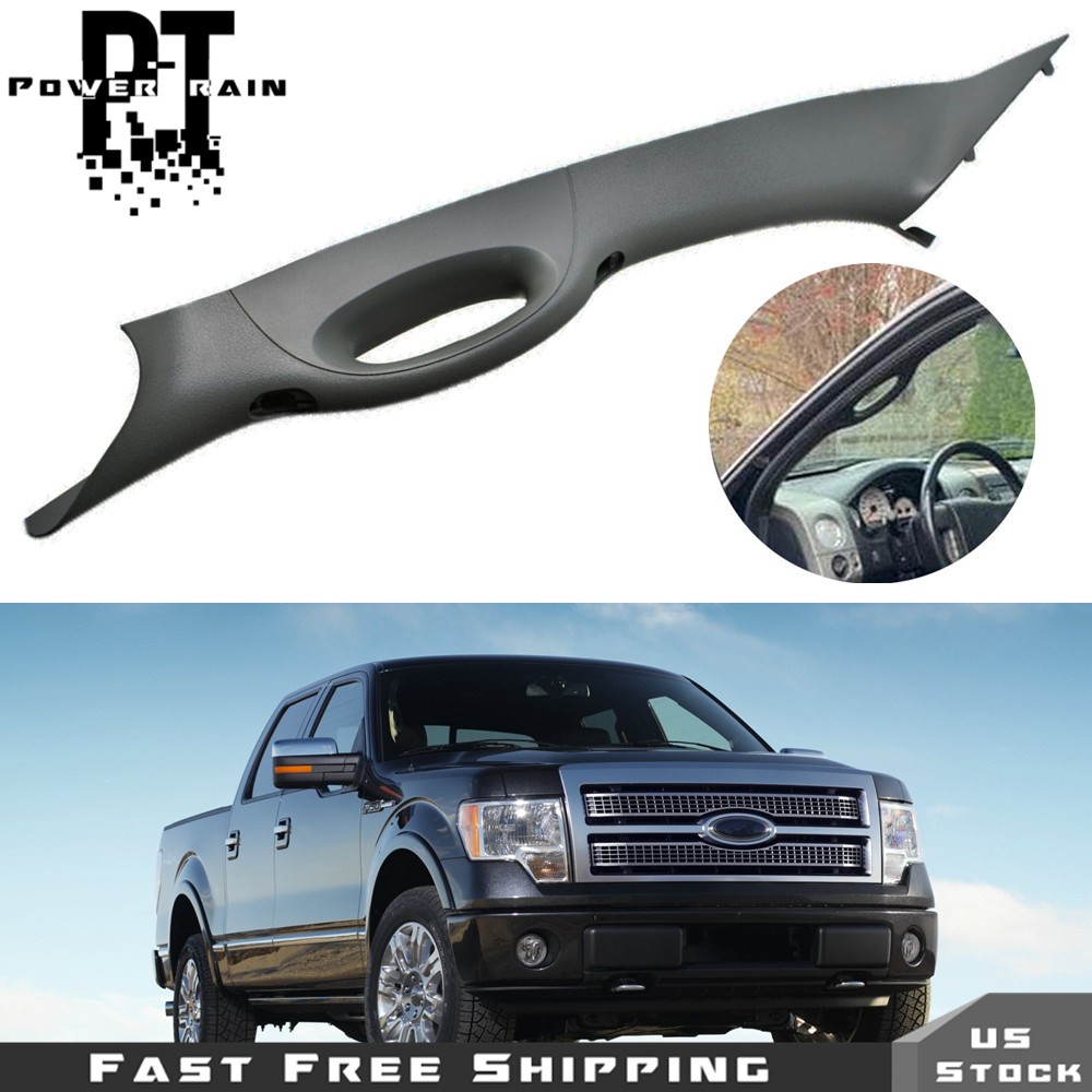 A Pillar Left Side Interior Grey Trim Handle For 04-08 Ford F150 4L3Z1503599AAB
