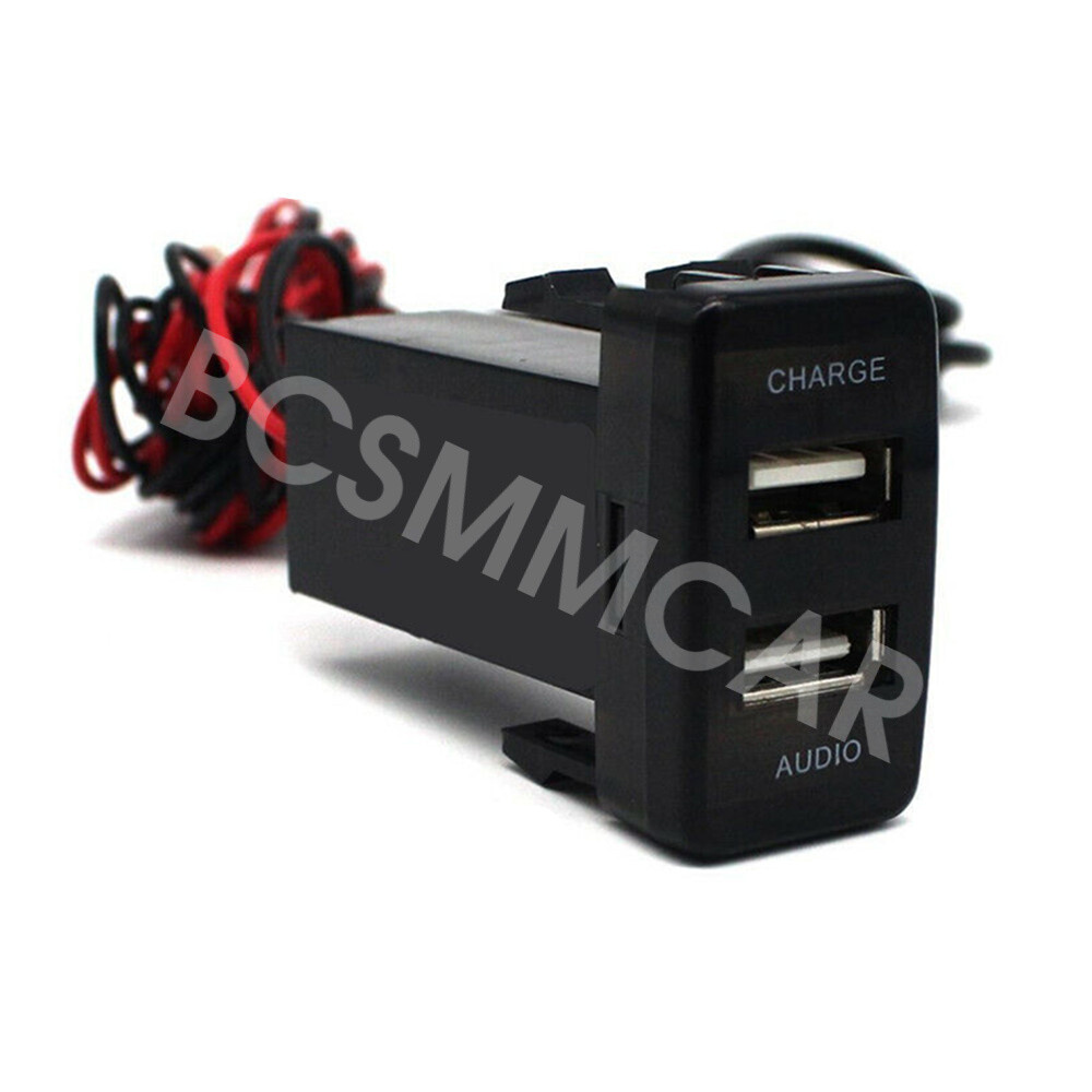 USB Port Phone Charger Charging Audio Adapter Fit For Toyota Tacoma 2005-2011