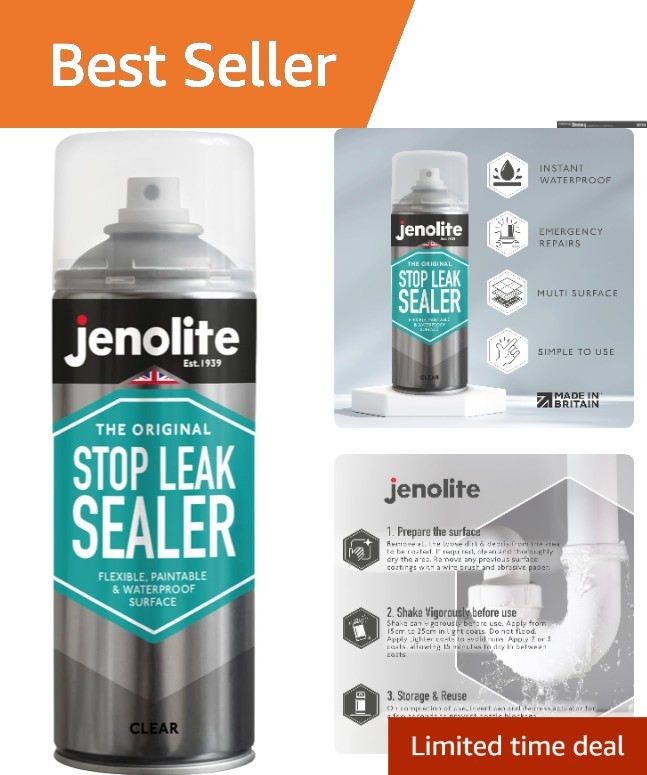 Multi-Surface Waterproof Sealant Spray - Flexible 400ml Leak Stopper for Home