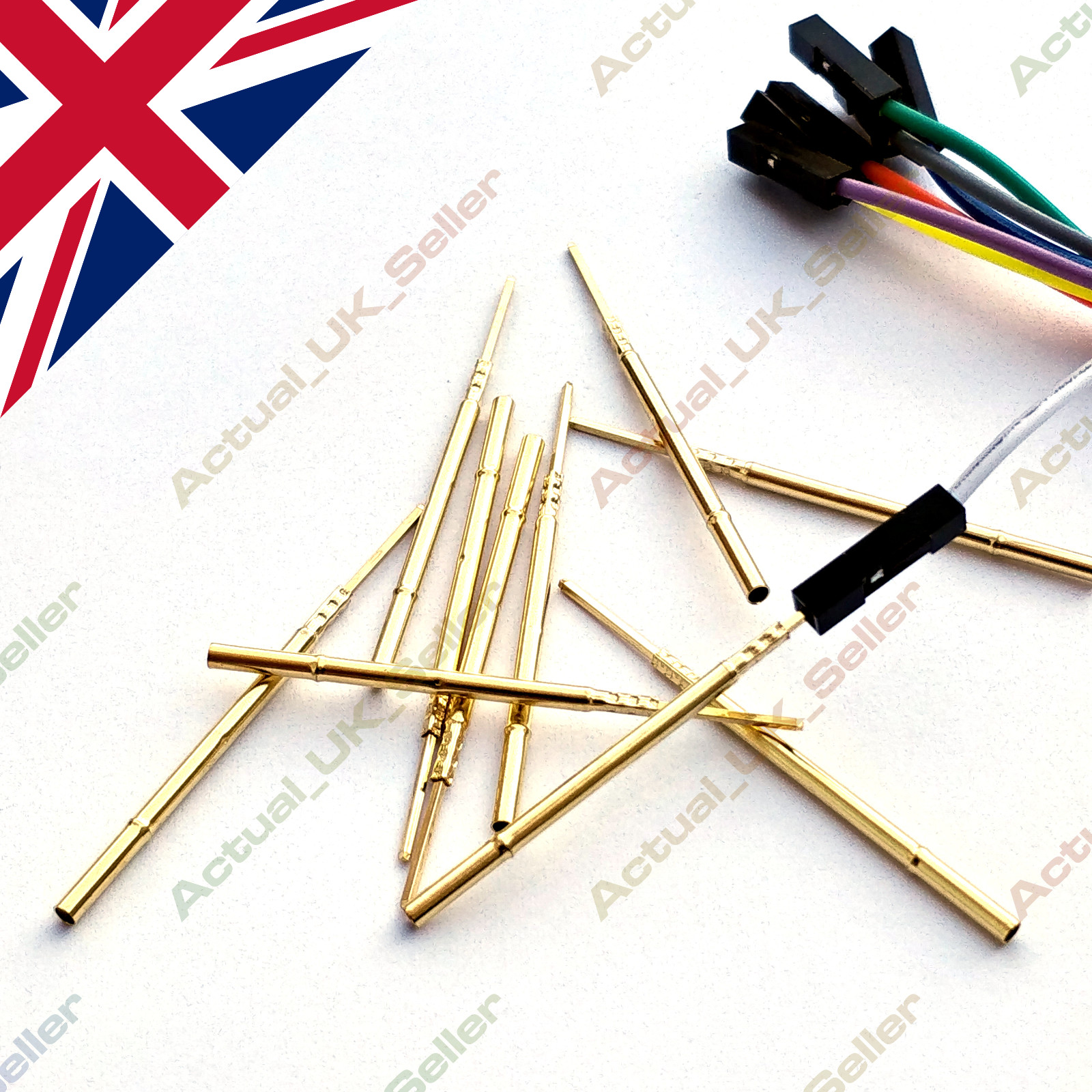 🇬🇧 20pcs pogo pin probe holder, test pin socket, sleeve, receptacle, R100, R75