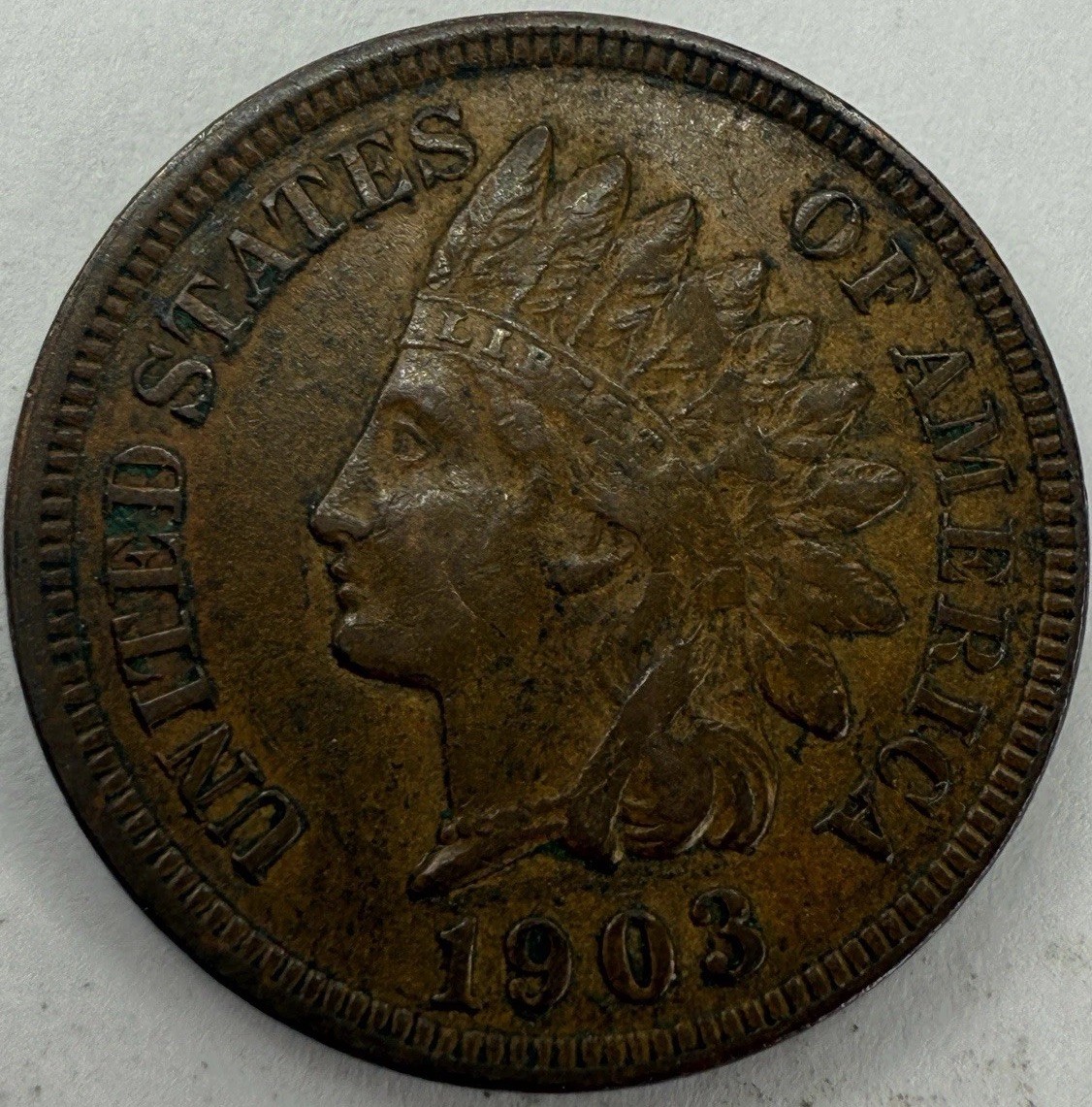 1903 Indian Head Cent Exact Coin Imaged #IND1356
