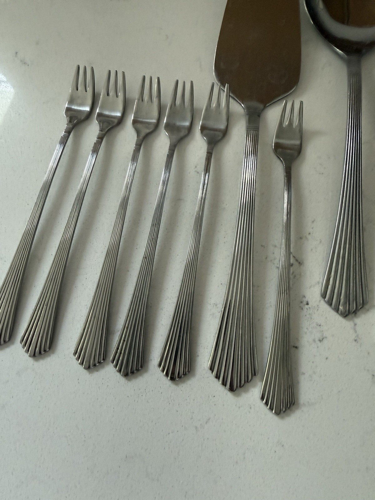 15pc Vintage EXCEL Tango Flatware Japan Lot Stainless Flatware Cocktail Serving