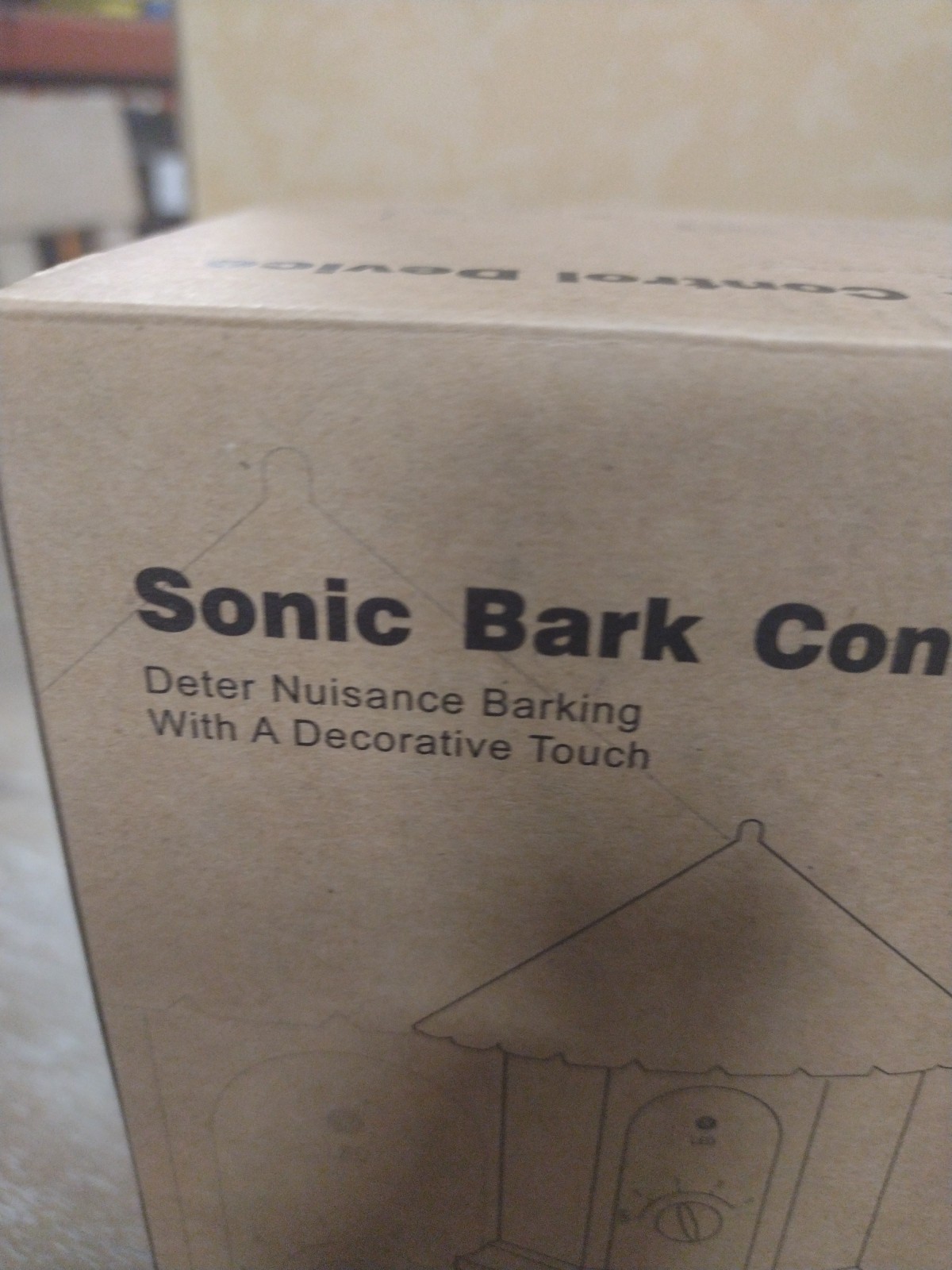 Decorative Sonic Anti Bark Control Device Deter Nuisance Barking Waterproof G3E