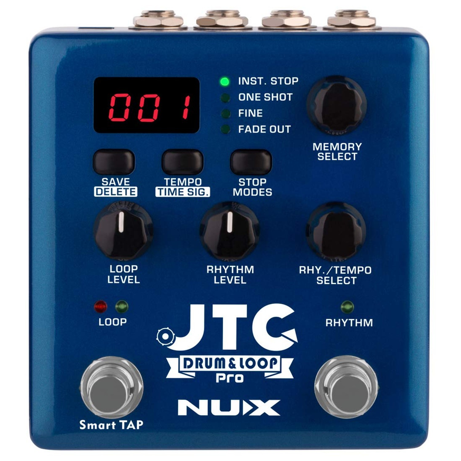 NUX JTC PRO Drum Loop PRO Dual Switch Looper Pedal, 6 Hours Recording Time 24...