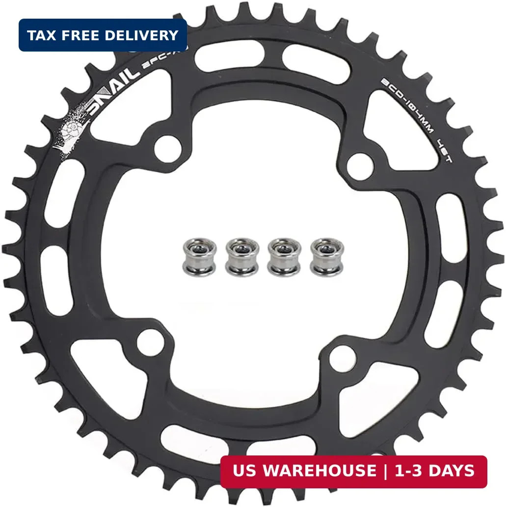 104 BCD Chainring (30-52T) 7-12 Speed Compatible CNC 7075 Aluminum Narrow