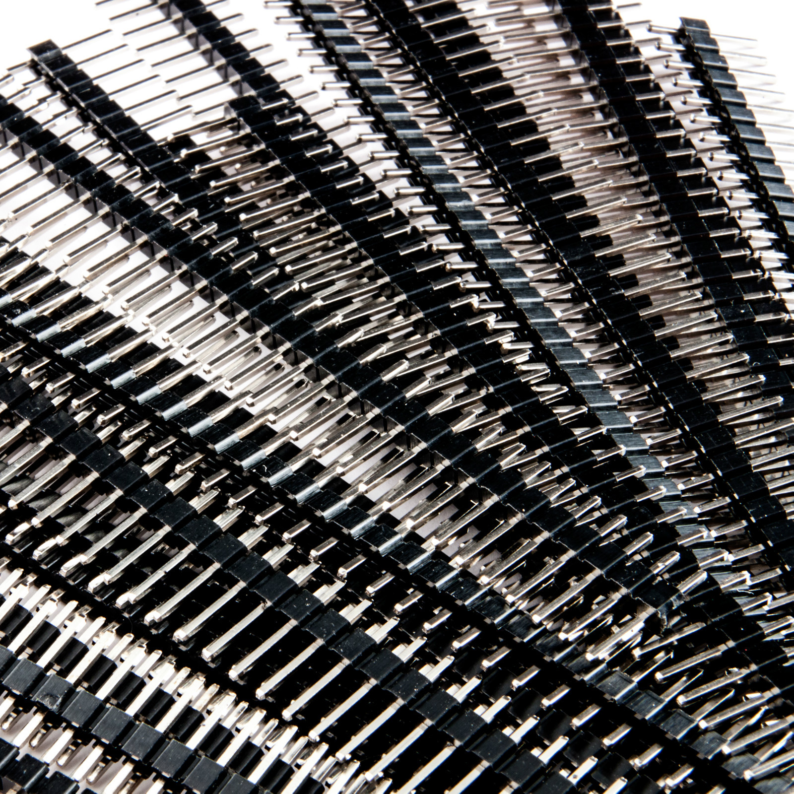 50pc 40-Pin Male Header 0.1" (2.54mm); Tin Square Breadboard Headers Strip USA