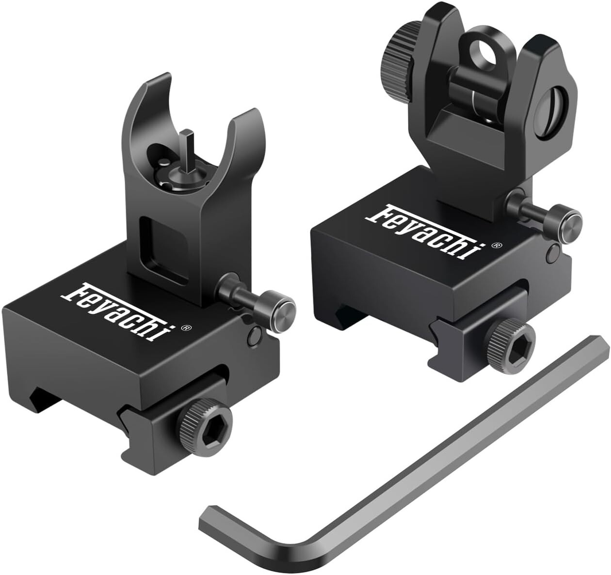 Flip Up Iron Sight Front Rear Sight set black
