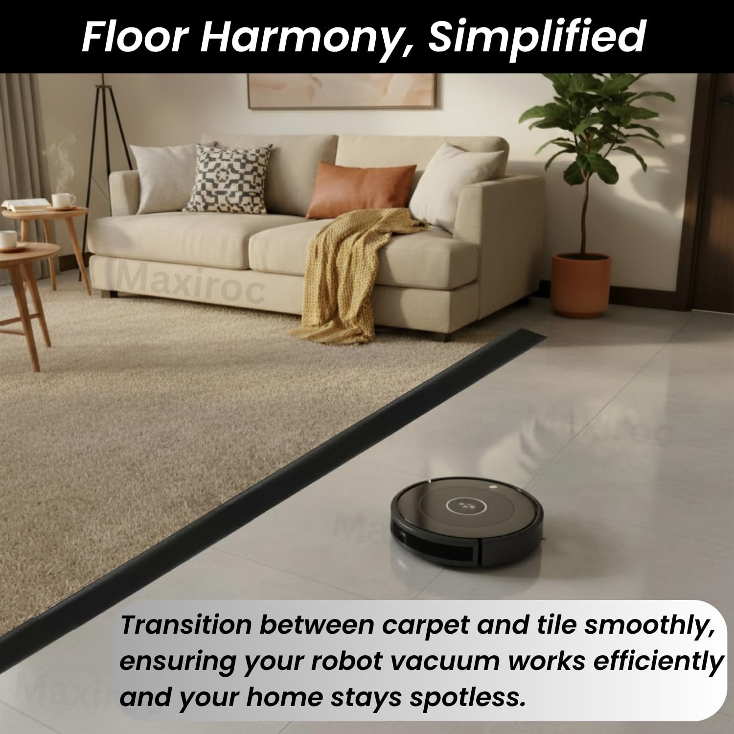 1/2" to 3/5" Height Threshold Ramp - Rubber Threshold, Floor Transition Strip...