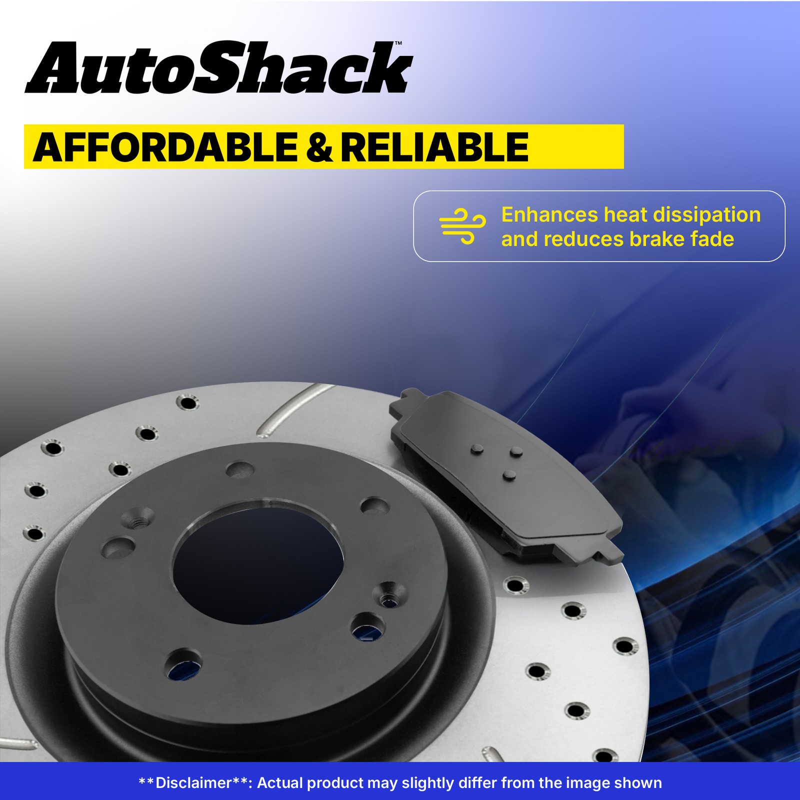 Front Drilled Disc Rotors Ceramic Brake Pads for Ford Escape Volvo S40 C70
