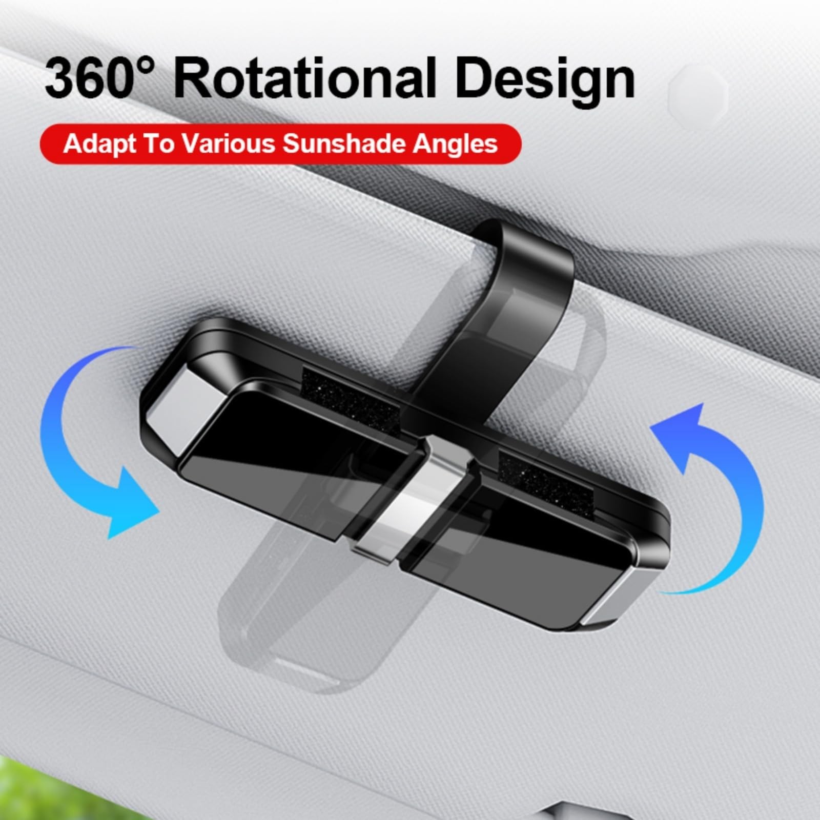 Universal Car Sun Visor Double-Layer Glasses Holder,Practical Visor Sunglasse...