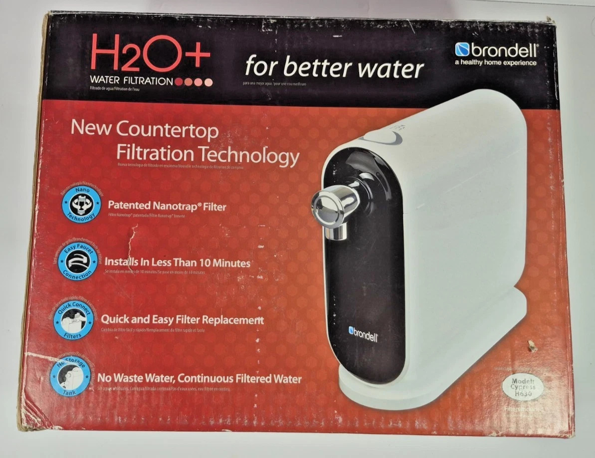 Brondell H20+ H630 Cypress Countertop Water Filtration System NEW