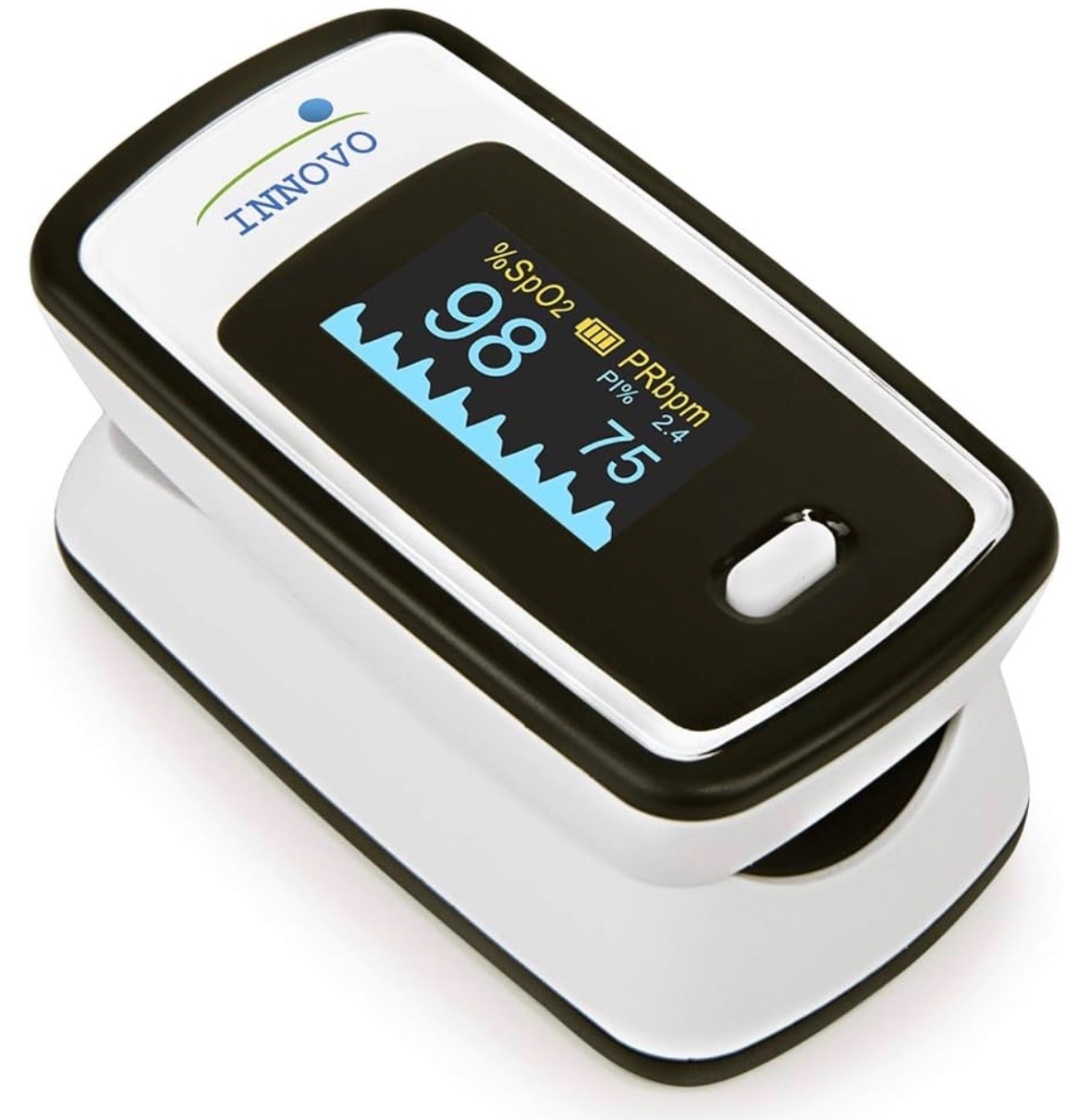 Innovo Fingertip pulse oxometer iP900AP, OLED display, Plethysmograph, New InBox