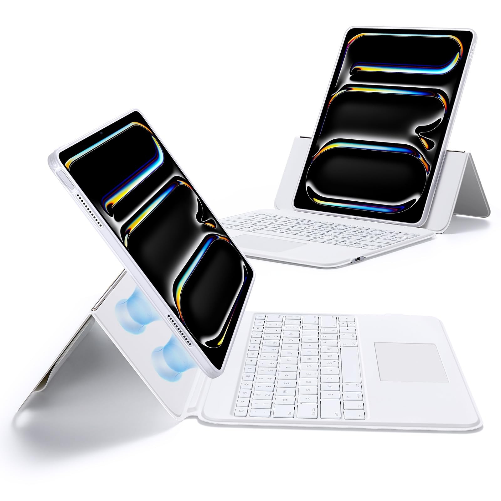ESR Ascend Keyboard Case for iPad Pro 13 Inch 2024/2025, 13(2024) White