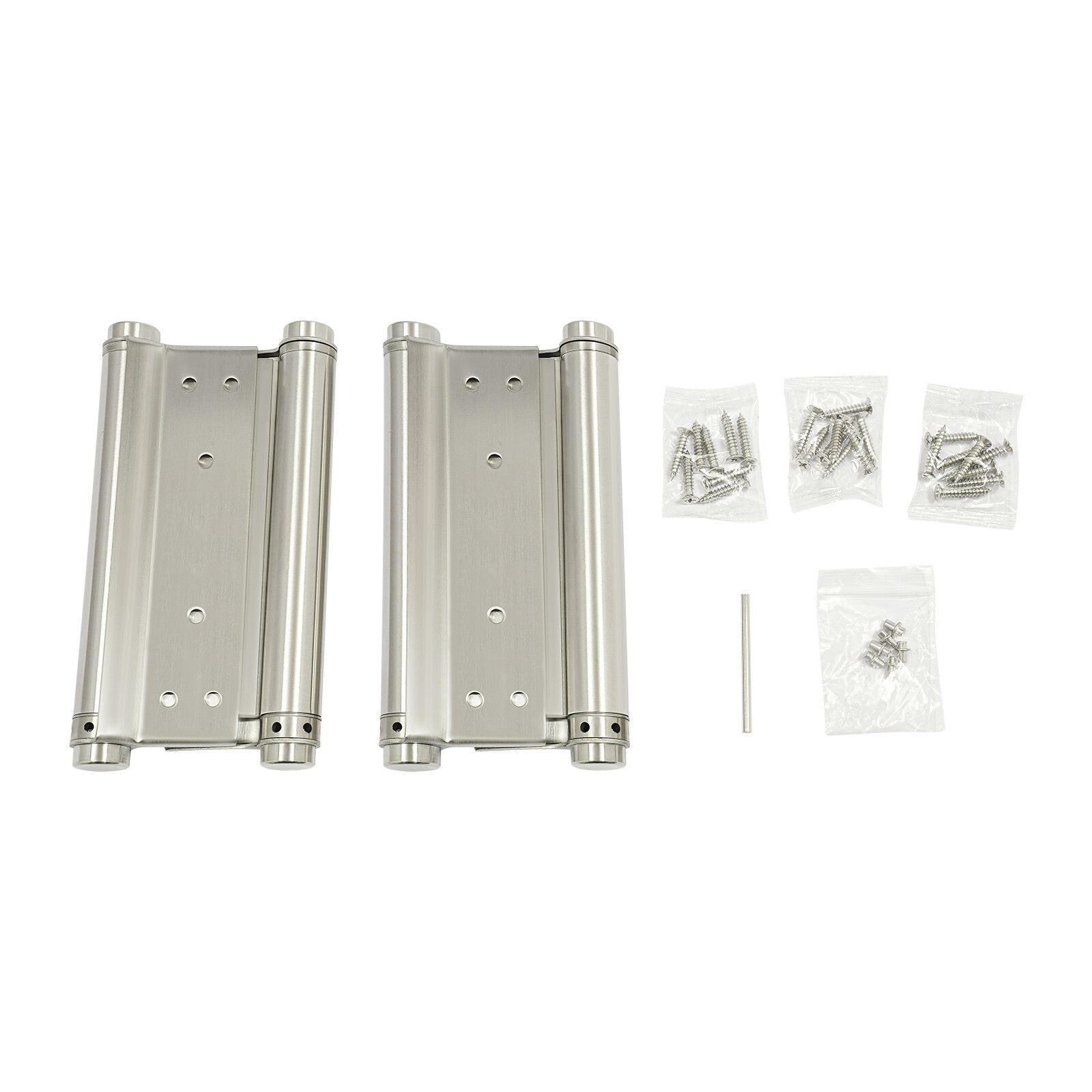 2pcs Double Action Spring Hinges 8" Self Closing Door Hinges Heavy Duty Hinges