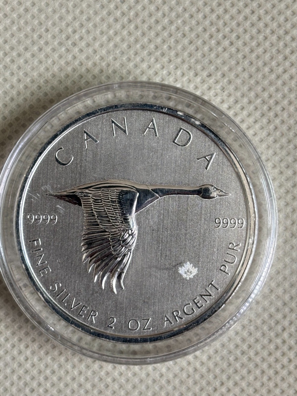2020 Canada 2oz $10 Canadian Goose Silver Bullion Coin A1