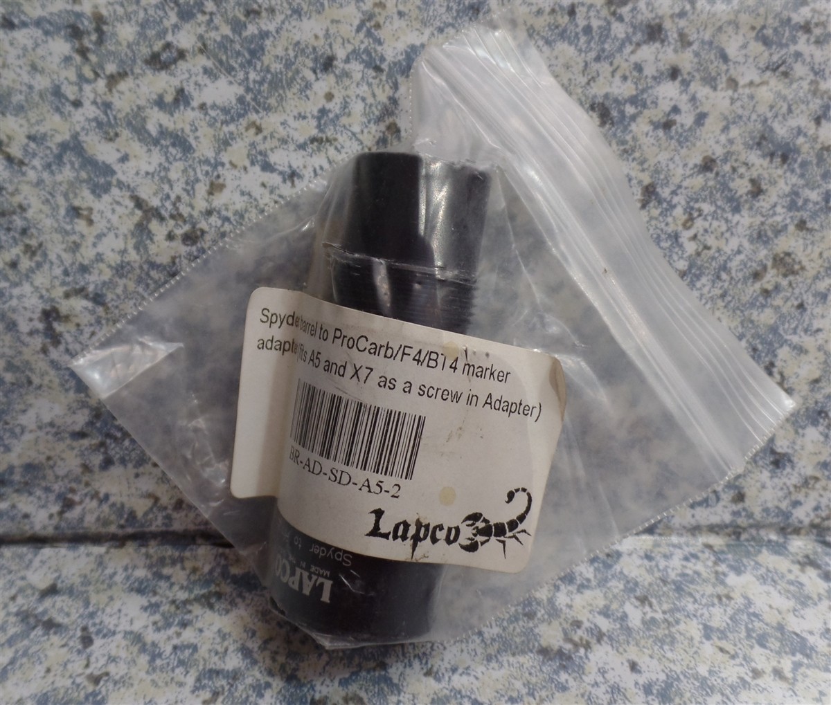 LAPCO Paintball BR-AD-SD-A5-2 Spyder Barrel To Prolite ProCarb F4 B14 Marker NEW