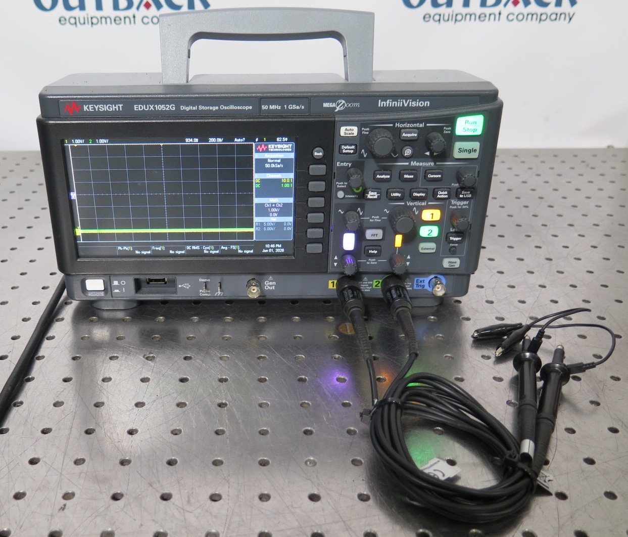 R202897 Keysight EDUX1052G 50MHz 1GSa/s 2 Channel Digital Storage Oscilloscope