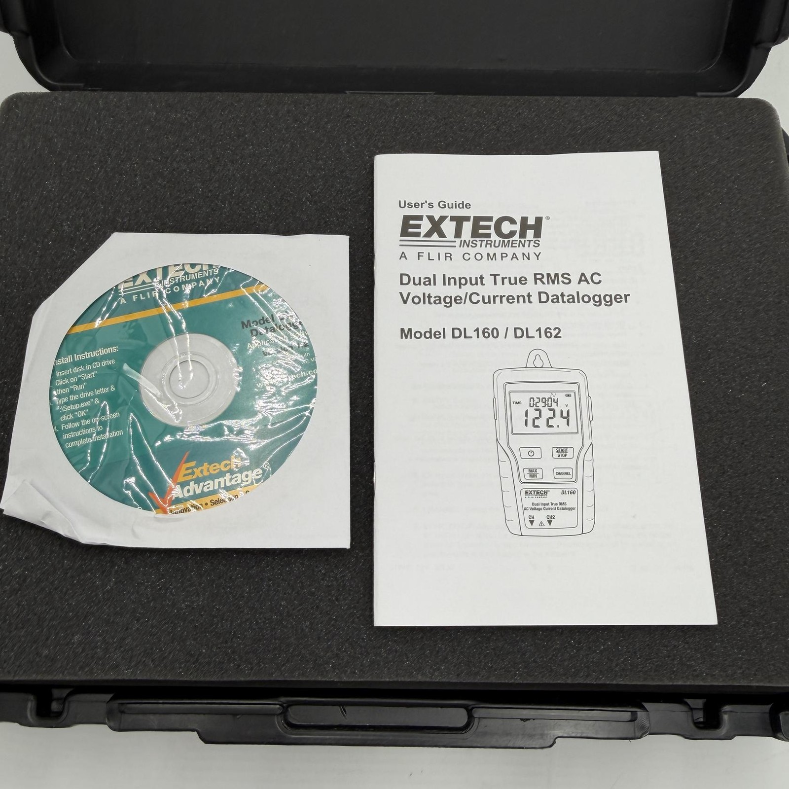 Extech DL160 Dual Input True RMS AC Voltage Current Datalogger