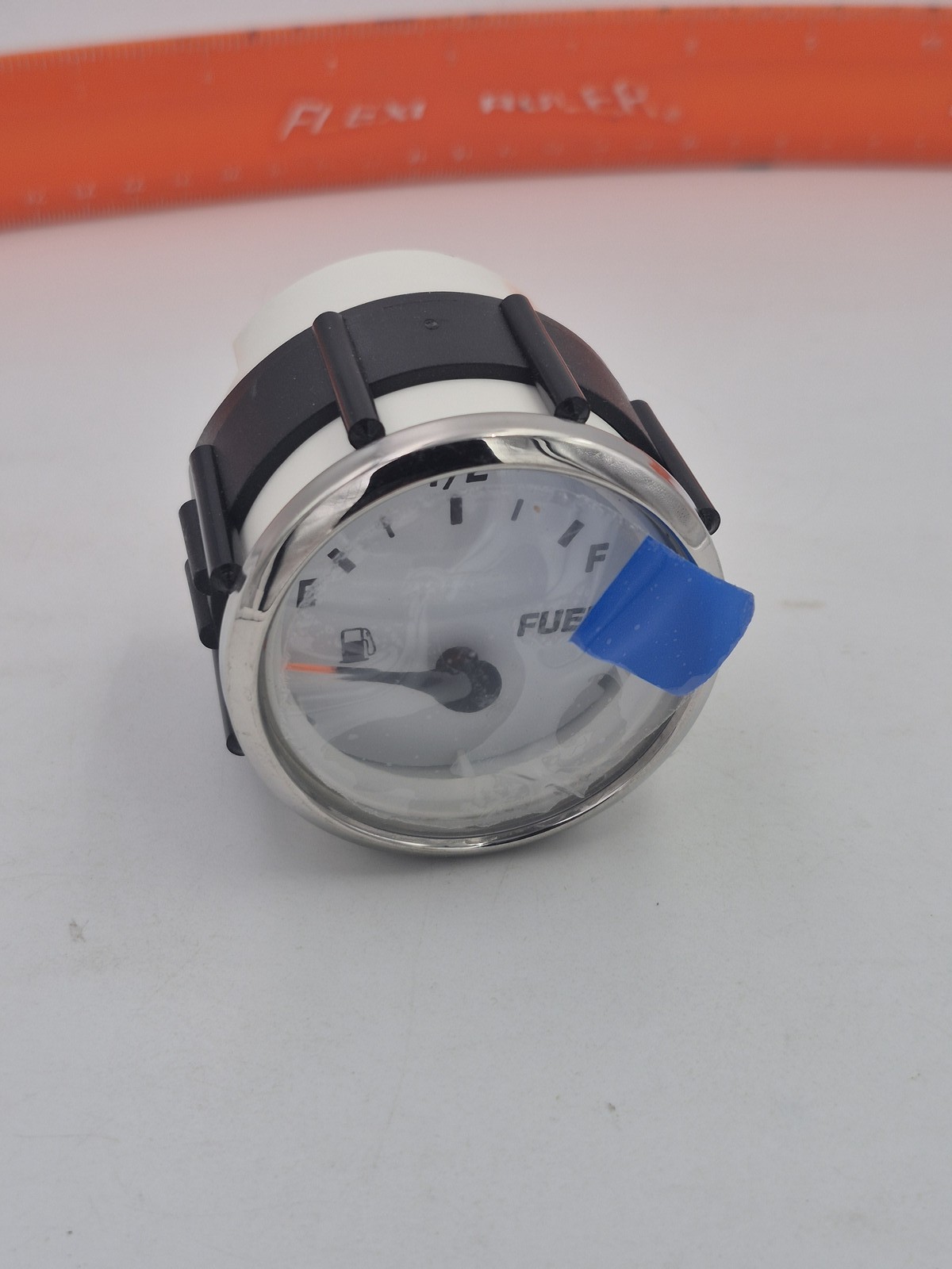 New Marine Boat Fuel Gauge Meter 2" 52mm White Face Chrome Bezel GP5003A