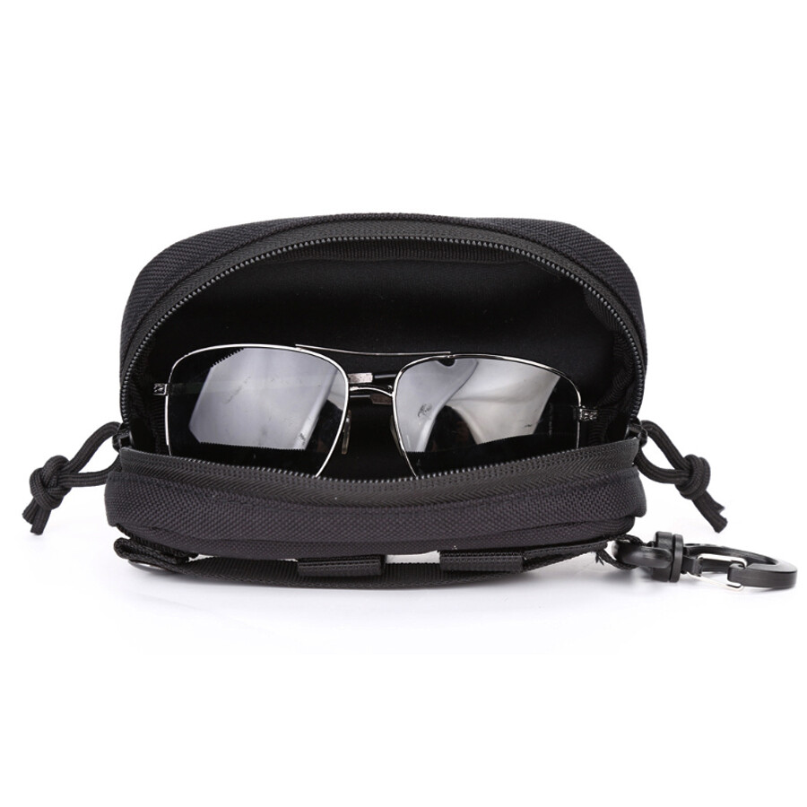 Tactical MOLLE Eyeglass Case Shockproof Protective Box Outdoor Sunglasses Case