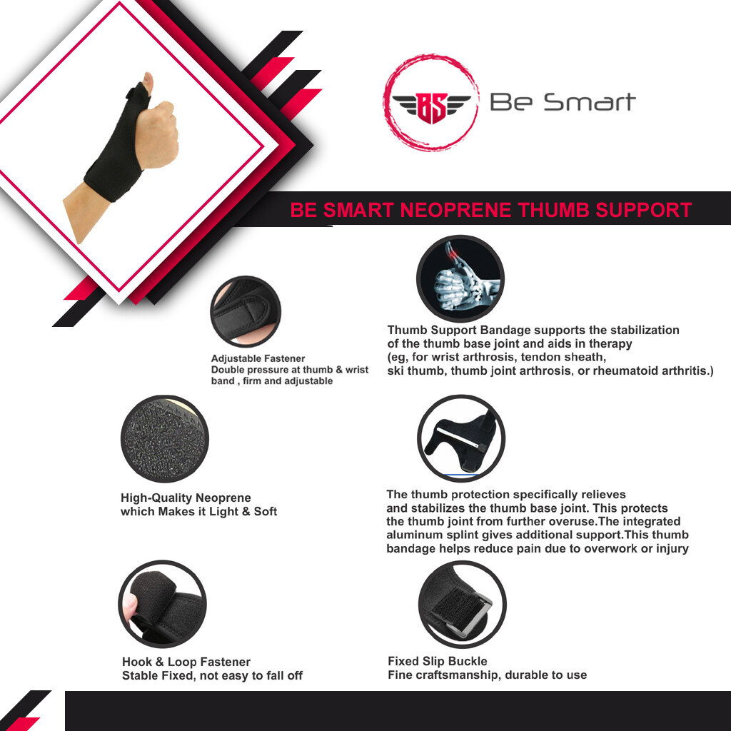Thumb Splint Support Brace for Carpal Tunnel Trigger Thumb Immobilizer wrap