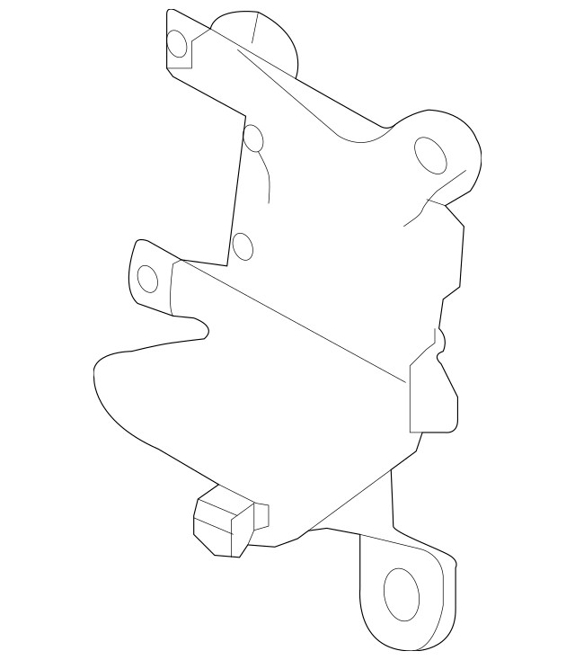 Genuine Porsche Cayenne Right Lane Change Asst Support Bracket Part #95861851001