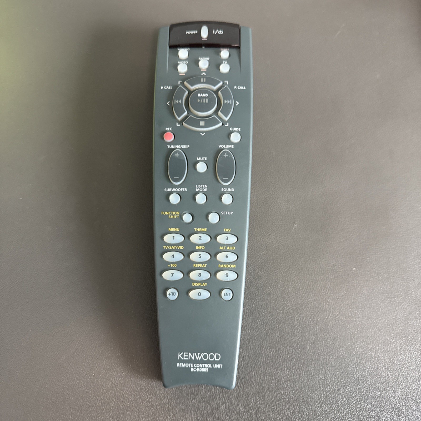 Kenwood Audio Receiver Remote Control RC-R0805 Tested Works Clean OEM Vintage