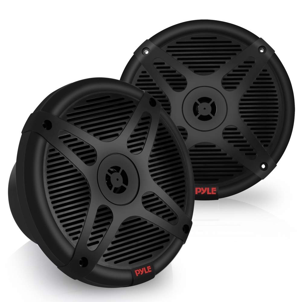 Pyle 6.5 Inch Marine Speakers - Coaxial 2-Way Waterproof Component Black