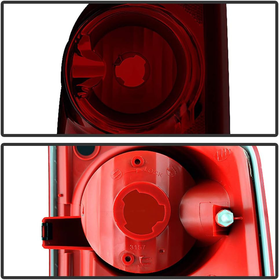 Black Tinted Tail Lights Lamps Replacement Left Right for 2005-2011 Dodge Dakota