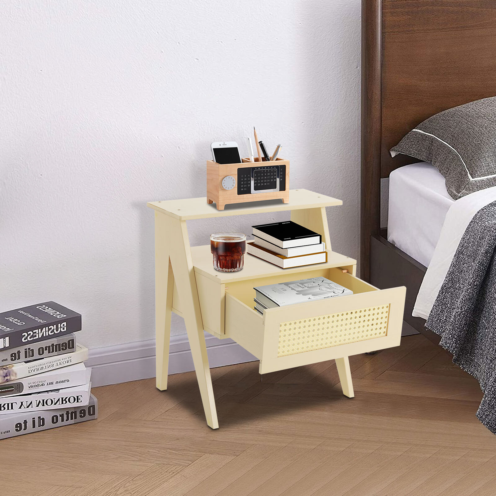 Bedside Table, Sofa Side Table, Bedside Table with Drawer