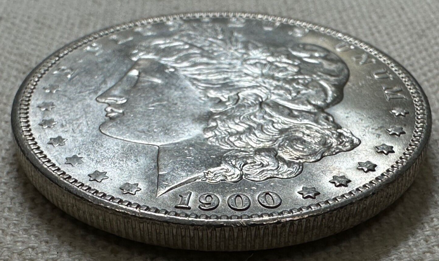 1900 $1 Morgan Silver Dollar Philadelphia, United States Unc. Coin - Wow!