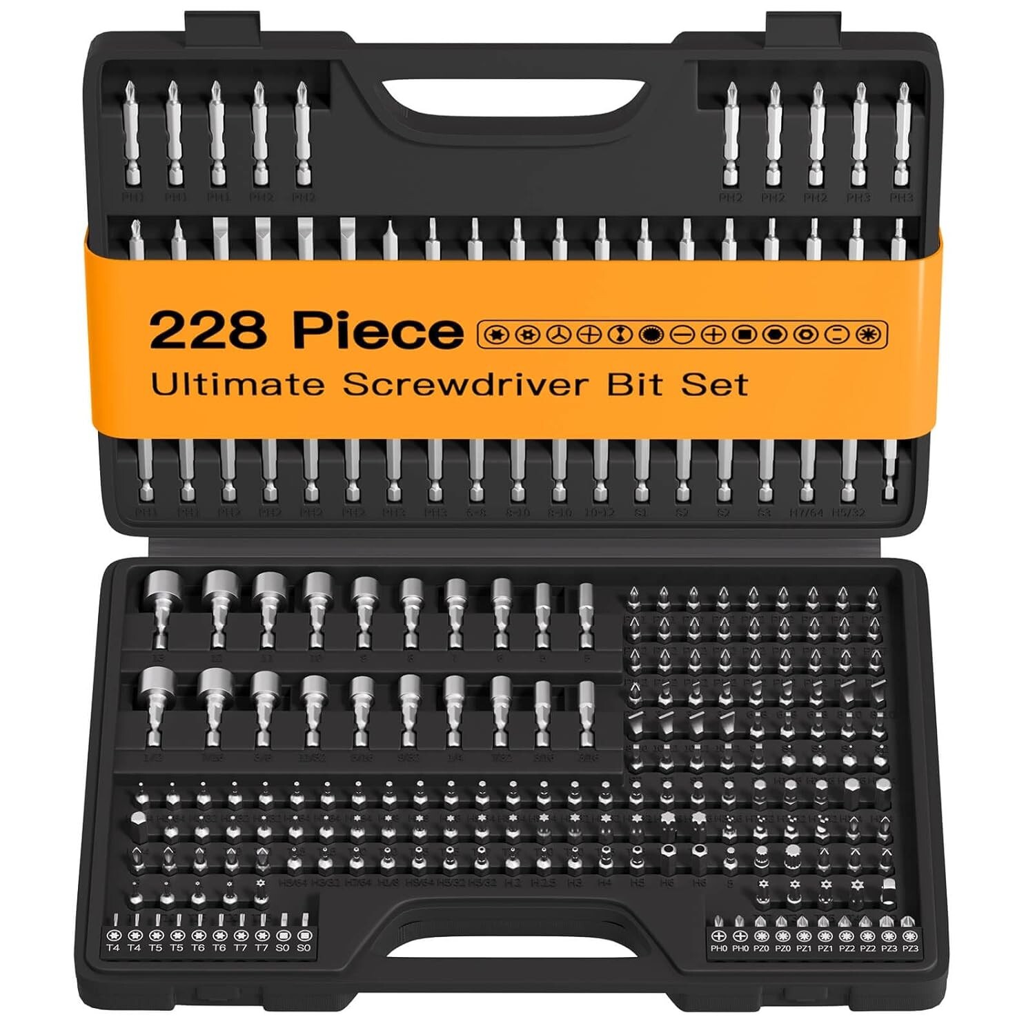 Screwdriver Bit Tool Kit Set Craftsman Home Repair 228 Pcs Screwdriver Bit Set