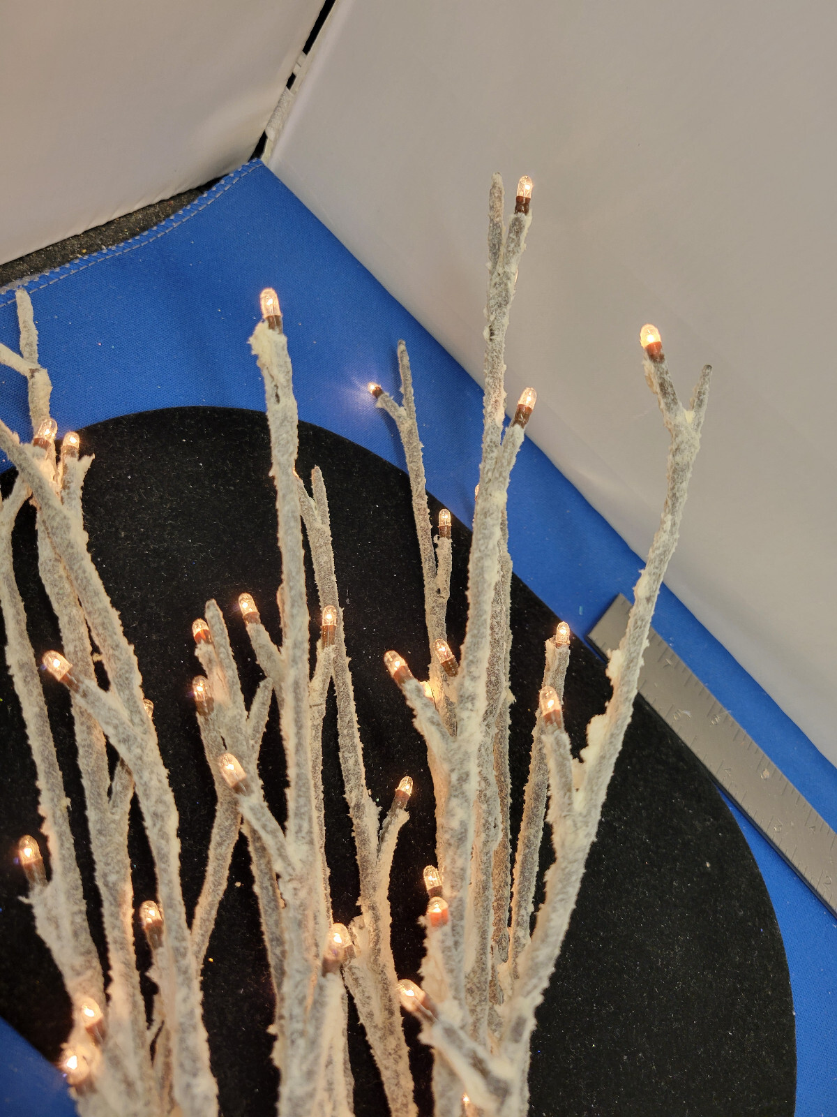 Night Light Flocked Lighted Tree Branches Corded Electric U01P