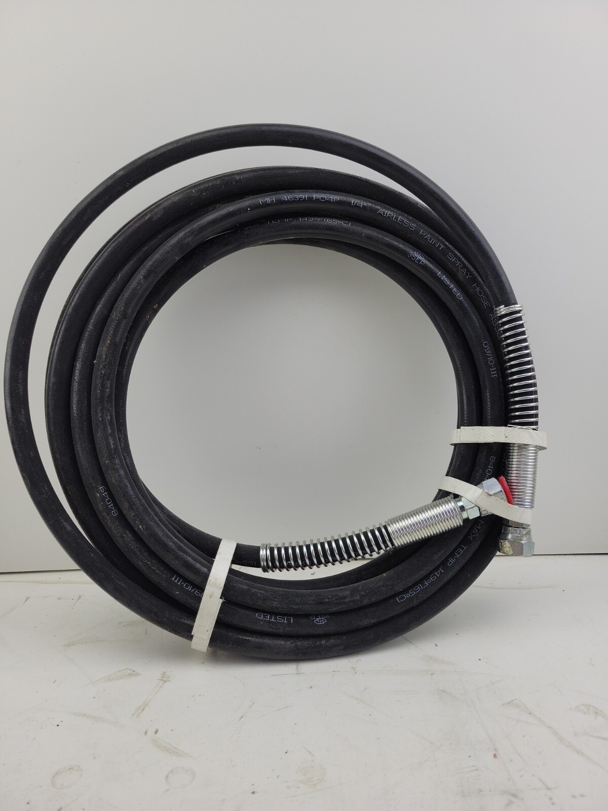 1/4" x 25" Airless Paint Sprayer Hose Connecting Hose 3300psi Black (LT16)