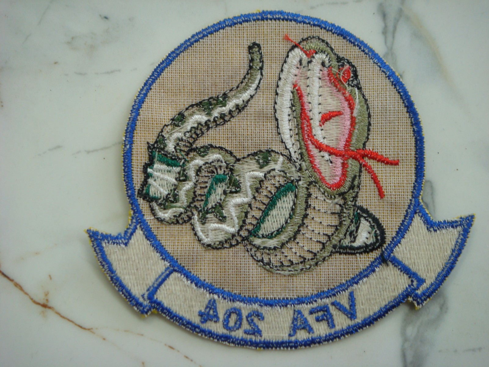 US NAVY STRIKE FIGHTER SQUADRON VFA-204 THE RIVER RATTLERS PATCH